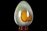 Polished Polychrome Jasper Egg - Madagascar #118690-1